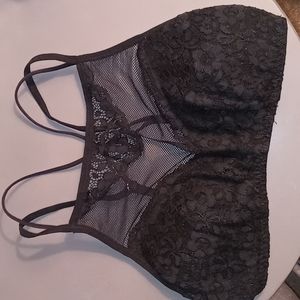 Xhilaration Black High Neck Bralette XS